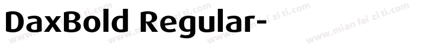 DaxBold Regular字体转换